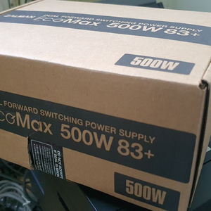 잘만 EcoMax 500W 83+ 정격 파워서플라이 박스포함 이미지