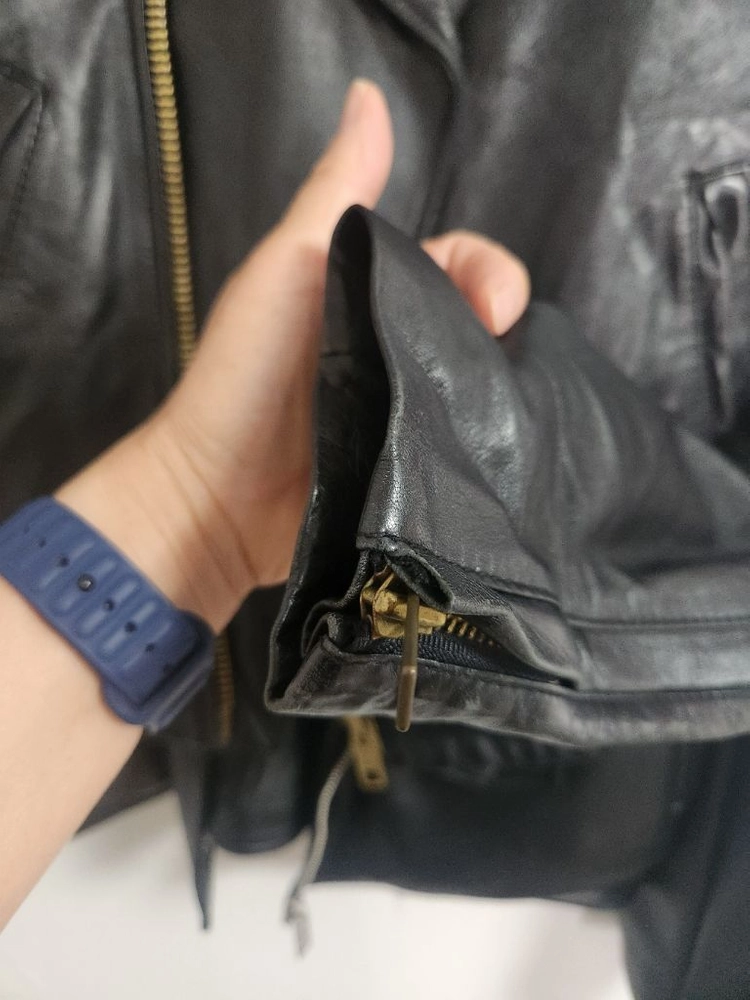 카이아크만 여성 양 가죽 라이더 자켓 블랙 S 이미지