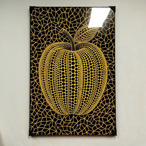 쿠사마야요이 사과그림 그림 액자 팝아트 인테리어소품 호박그림 호박액자 포함 대형그림액자 거실인테리어 아트포스터 이미지