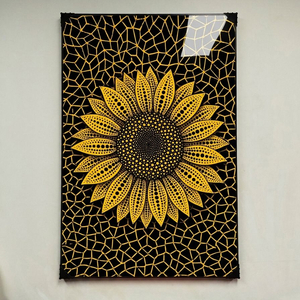 해바라기그림 해바라기액자 그림 액자 팝아트 인테리어소품 해바라기그림 해바라기액자 포함 쿠사마야요이 거실인테리어 이미지