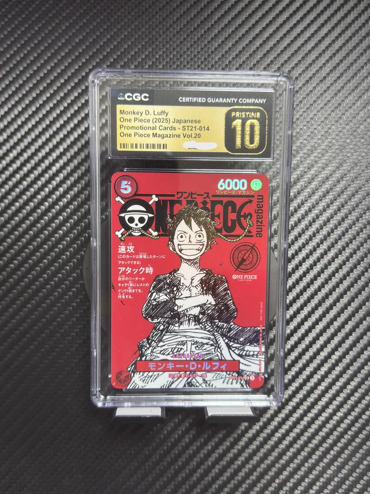 원피스카드 루피 프로모 st21-014 cgc10 이미지