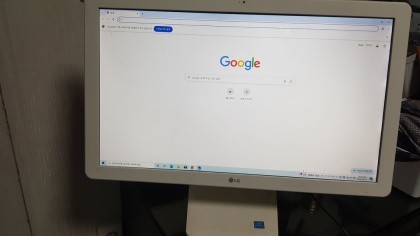 엘지 22인치 일체형 PC LG22V24 PC N2930 4G SSD 120 인강 일체형PC 저렴히 8만원에 판매 이미지