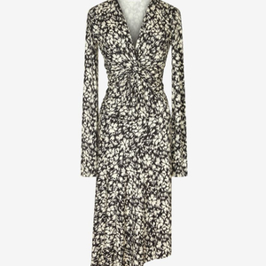 이자벨 마랑 에뚜왈 ISABEL MARANT TOILE 라니아 플로럴 프린트 미디 원피스 블랙 화이트 36 이미지