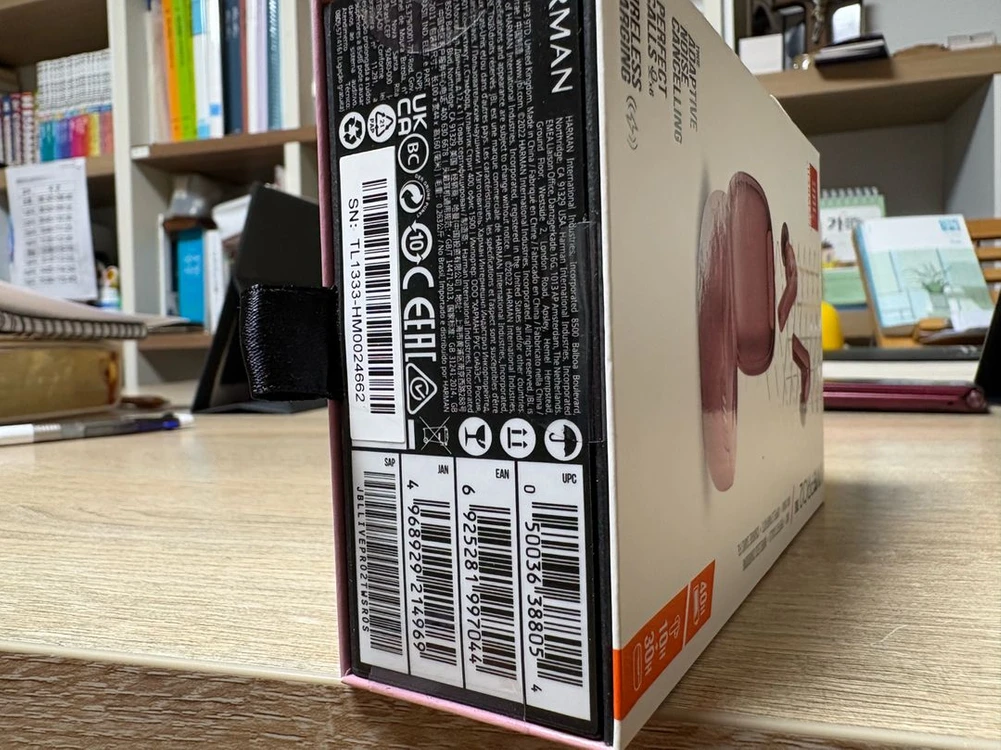 JBL Live PRO 2 핑크 이어폰 이미지