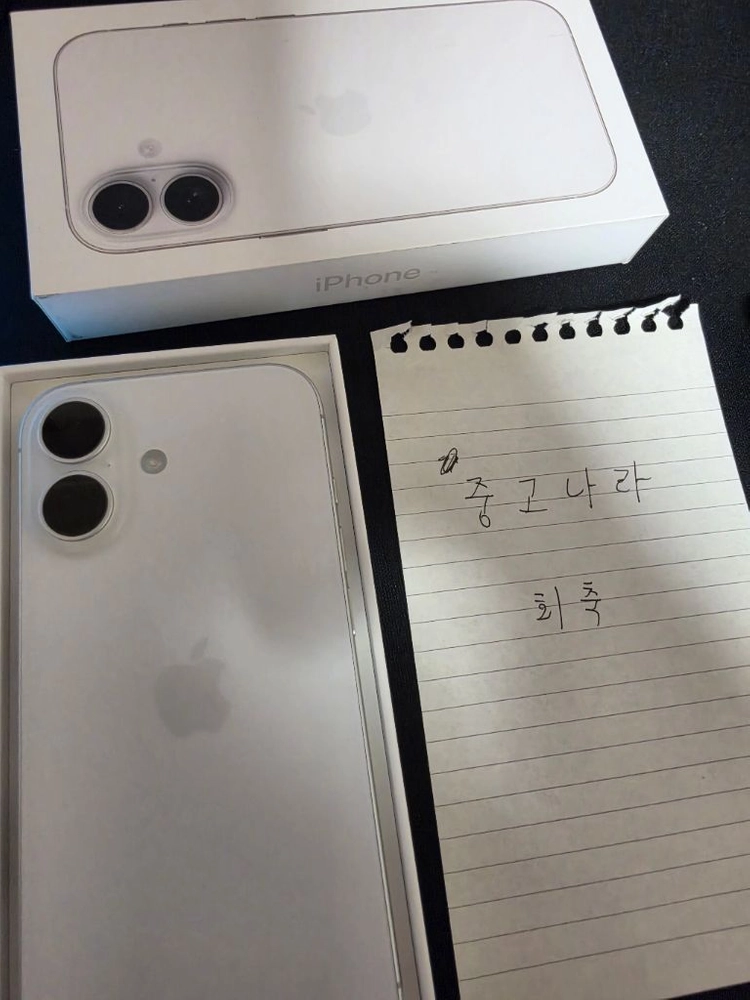 아이폰 17 화이트 256GB 자급제 이미지