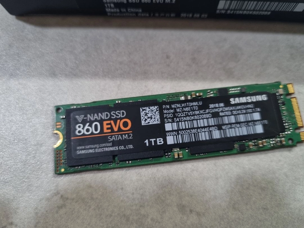 삼성 860 evo 1테라 m2 sata ssd 팝니다 - 안심되는 중고거래