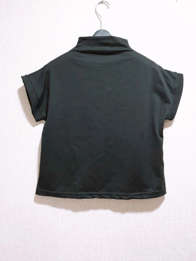 반목 반팔티, 이너티, 외출복, 티셔츠, 블랙티, 검정티, 레이어드, 티블라우스 이미지