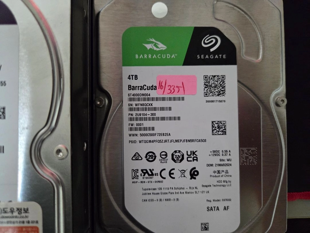 4tb nas / CCTV녹화 HDD 하드디스크 이미지