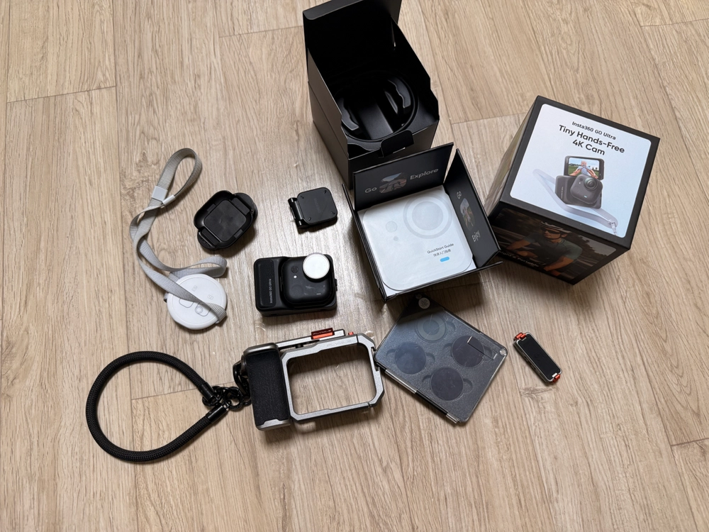 인스타360 고 울트라 팝니다 nd필터, 카메라 그립 포함 insta360 go ultra - 안심되는 중고거래