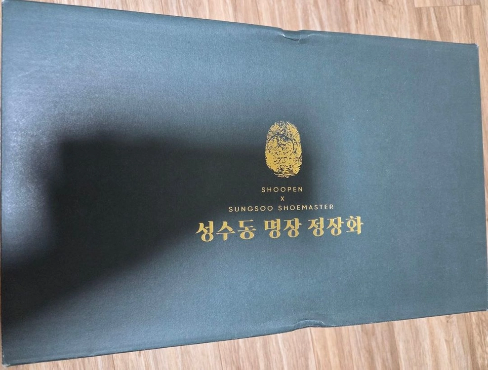 [미착용 제품] 슈펜 성수동 명장 구두 정장화 컴포트 밴딩 더비슈즈 BYSM78A31 블랙 / 브라운 280 사이즈 이미지