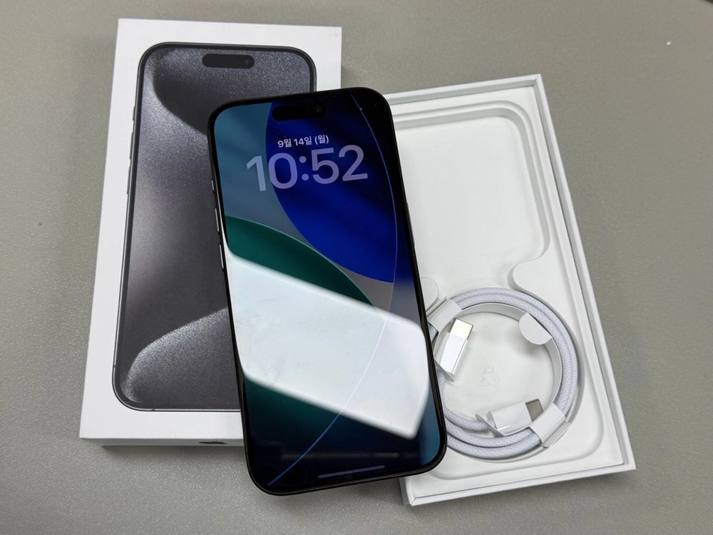 아이폰 15pro 128GB 블랙 이미지