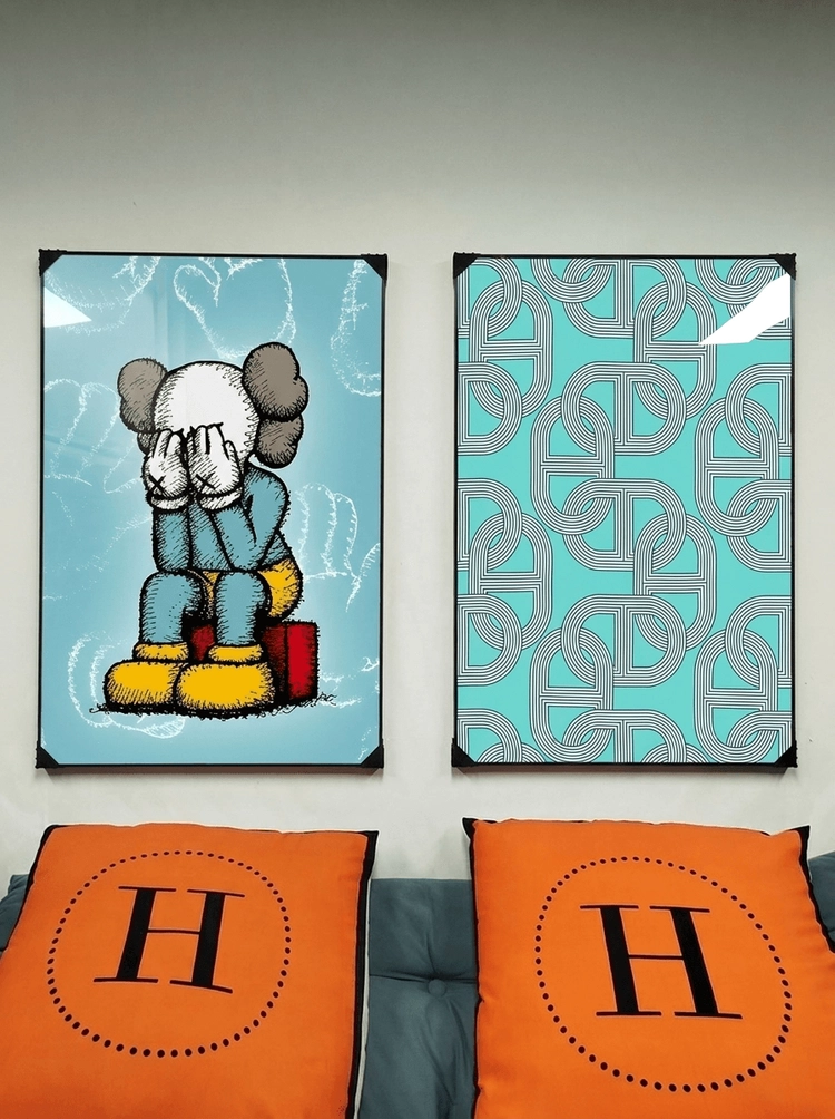 카우스그림 카우스액자 그림 액자 팝아트 인테리어소품 코알라액자 대형그림액자 거실인테리어 아트포스터 캔버스액자 이미지