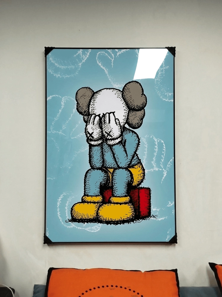 카우스그림 카우스액자 그림 액자 팝아트 인테리어소품 코알라액자 대형그림액자 거실인테리어 아트포스터 캔버스액자 이미지