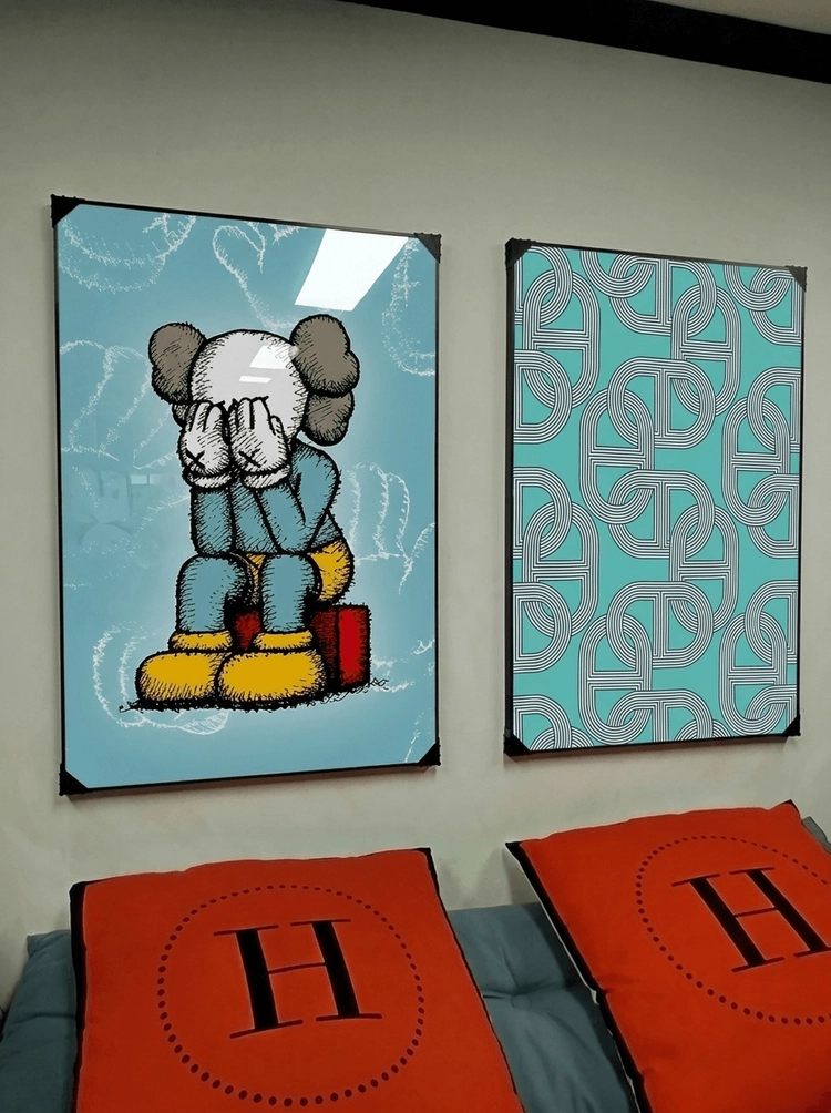 카우스그림 카우스액자 그림 액자 팝아트 인테리어소품 조커액자 대형그림액자 거실인테리어 아트포스터 캔버스액자 피규어 이미지