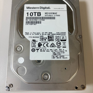 Western Digital 10TB HDD 이미지