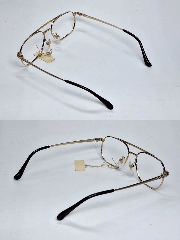 TW-6006 안경테 52mm 골드 슬림 투브릿지 긱시크 일본 빈티지 데드스톡 아메카지 레트로 Y2K 수입 패션 이미지