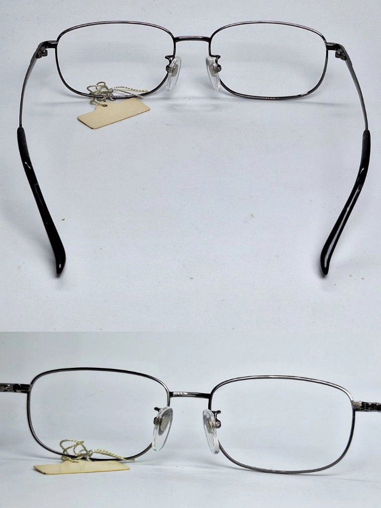TW-6008 안경테 54mm 건메탈 슬림 스퀘어 긱시크 일본 빈티지 데드스톡 아메카지 레트로 Y2K 클래식 패션 이미지