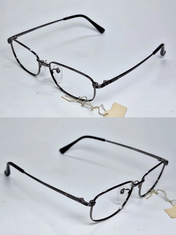 TW-6008 안경테 54mm 건메탈 슬림 스퀘어 긱시크 일본 빈티지 데드스톡 아메카지 레트로 Y2K 클래식 패션 이미지