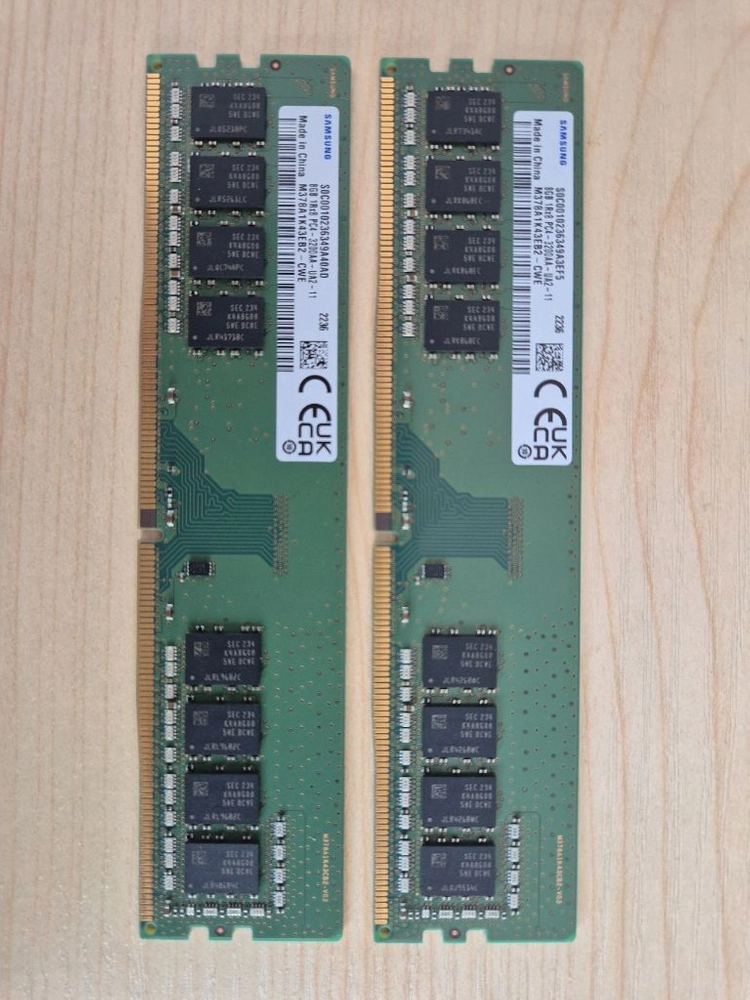 삼성 램 DDR4 3200 16기가 ( 8기가2개 ) PC용 이미지