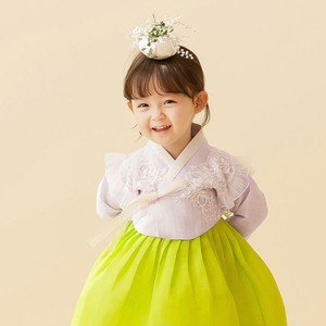 연재한복여아 한복 6호(속치마머리띠한복상하포함) 이미지