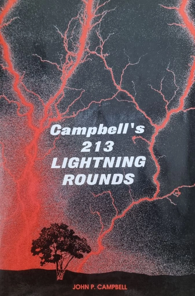 Campbells 213 Lightning Rounds 퀴즈볼(quiz bowl) 연습 문제집 이미지