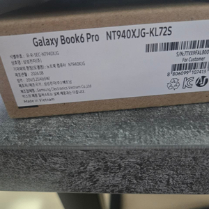삼성전자 갤럭시북6 단순개봉 풀박스 NT940XJG-KL72S