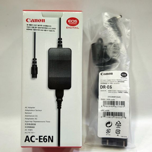 캐논 AC-E6N AC 어댑터 + DR-E6 DC 더미배터리 이미지