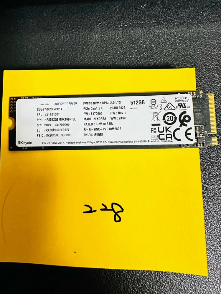 SK hynix PVC10 M.2 NVMe 2280 [512GB] 벌크 이미지