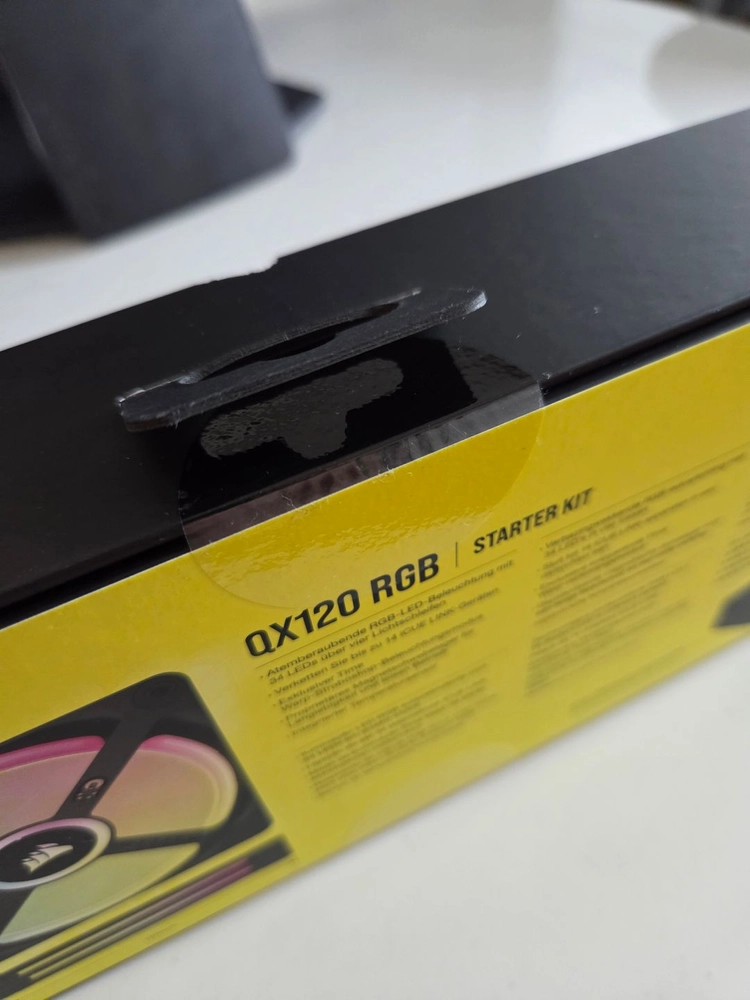 (새제품) 커세어 iCUE LINK QX120 RGB 스타터키트 팬 3개 세트 이미지