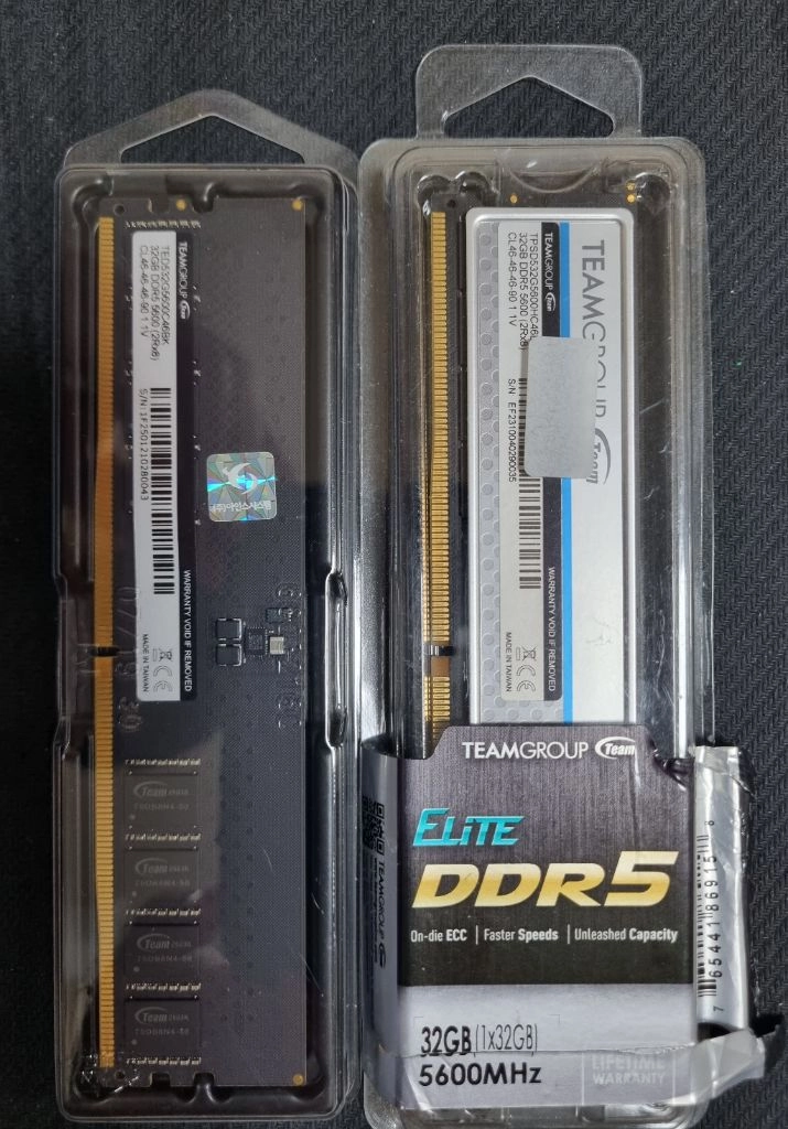 새제품급) 팀그룹 DDR5 64GB 32GB 2장 5600MHz 국내정품 - 안심되는 중고거래