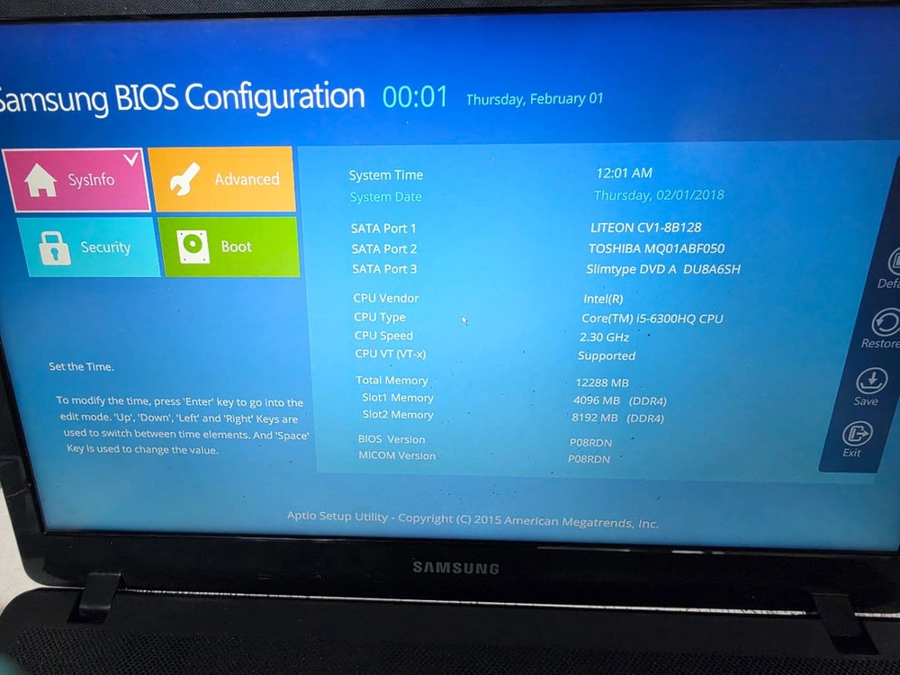삼성 노트북 i5-6300HQ 12GB RAM SSD+HDD 이미지