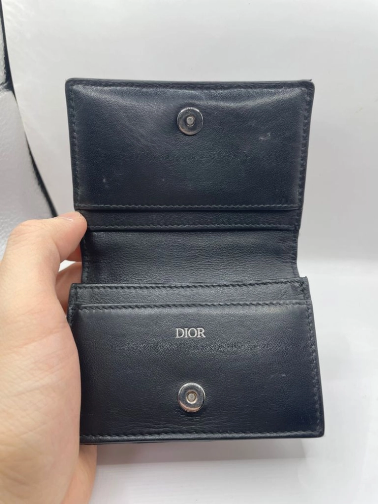 디올 오블리크 비즈니스 카드 지갑 베이지 이미지