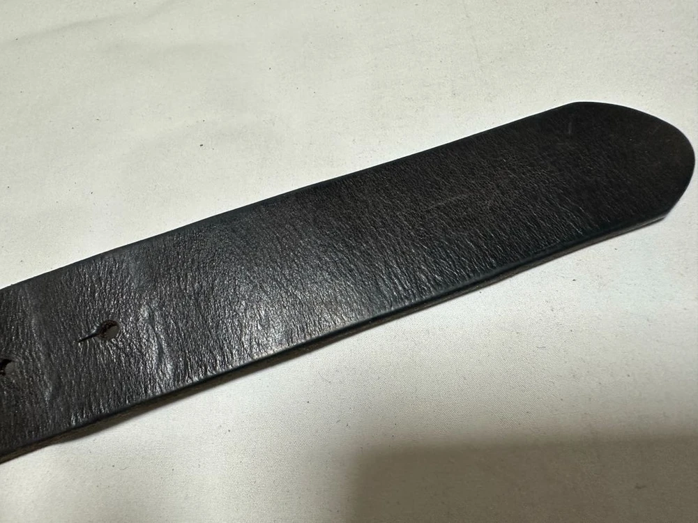 ZARA 오리지날 빈티지 스타일 황동 버클 헤링본 허리띠 이미지
