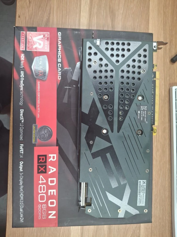 xfx rx480 8GB 이미지