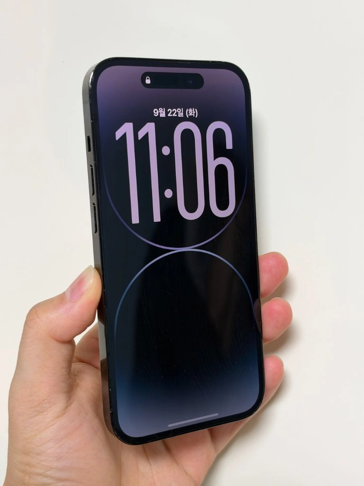 아이폰14PRO 256GB 스페이스블랙 정품박스 배터리72% 정상작동 이미지
