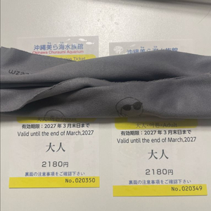 츄라오미 수족관 2인 실물티켓 이미지