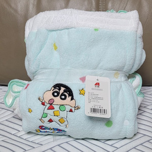 크레용 신짱 짱구 민트색 샤워 가운(새상품) 이미지