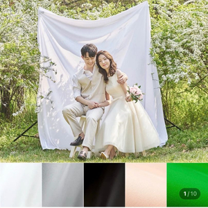 고급 구김없는 촬영용 사진천 링클프리 배경천 , 거치대 이미지