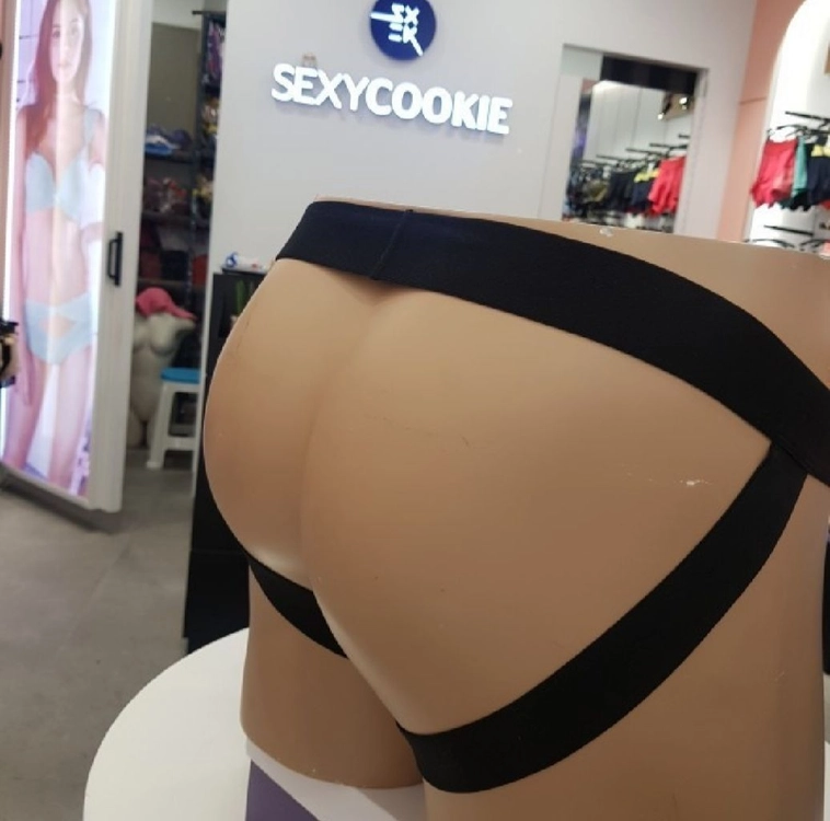 섹시쿠키 슈가투미 남성 팬티 속옷 작스트랩 레드 1개 블랙1개 총2개 미개봉 이미지