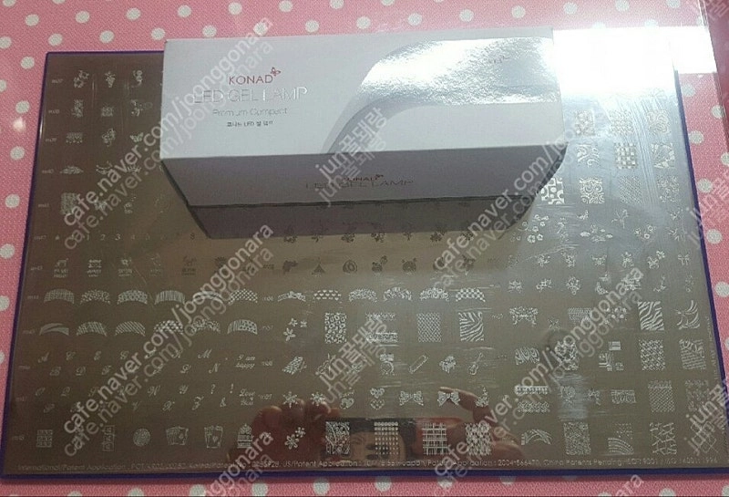 네일아트 스탬핑용 특대 이미지판 플레이트 젤네일 LED 하또하또핏 5개 증정 이미지