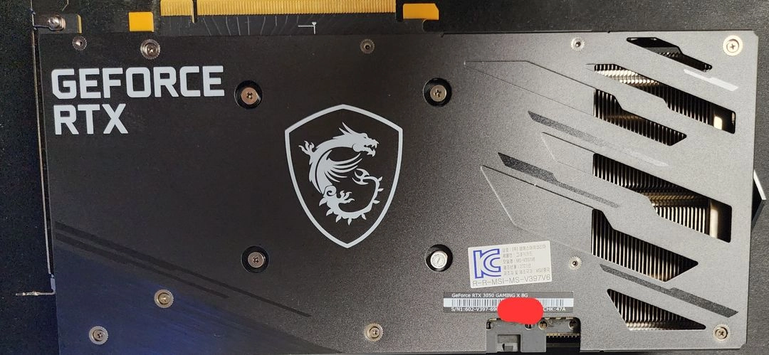 msi rtx3050 8g 게이밍 x 그래픽카드 이미지
