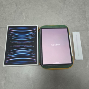 아이패드 프로6세대 M2 12.9인치 256GB 셀룰러 풀박스 + 애플펜슬2세대 팝니다 이미지