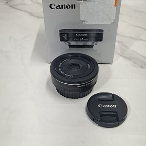 미품! 캐논 단렌즈 EF-S 24mm f2.8 STM 팬케잌 이미지