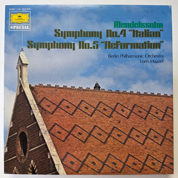 (일본/LP) 로린 마젤, 베를린 필 Maazel, Mendelssohn 멘델스존 교향곡 4, 5번 이미지