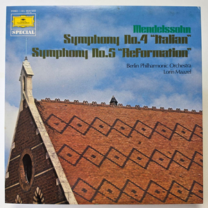 (일본/LP) 로린 마젤, 베를린 필 Maazel, Mendelssohn 멘델스존 교향곡 4, 5번 이미지