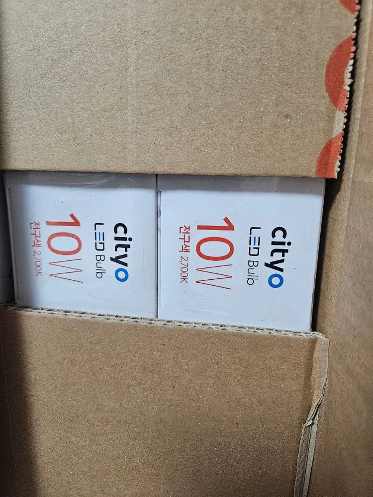 시티오 LED 벌브 10W 전구색 2700K 40개 한박스 이미지