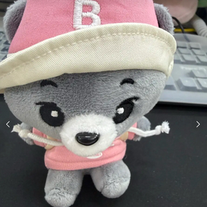 국립공원 반달이 (분홍) 키링 가방걸이 미사용 새상품 이미지