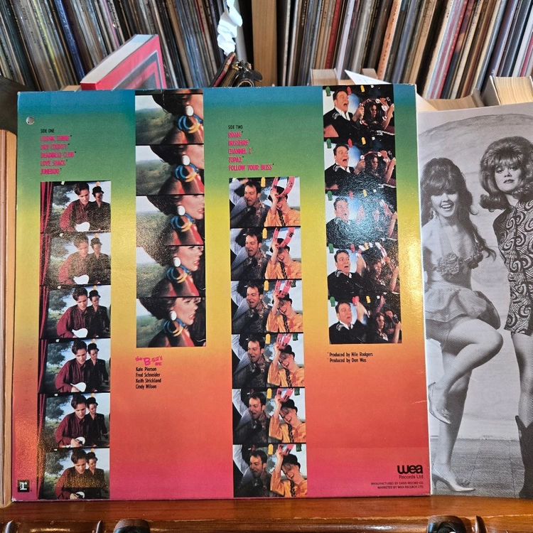 the B-52s.cosmic thing.90.오아시스.NM/NM+.민트급LP 이미지