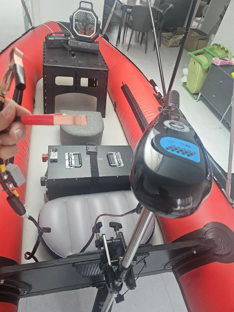 솔라마린 전기선외기 24V 88LBS 2000rpm 고무보트 전기 선외기 판매합니다. 이미지