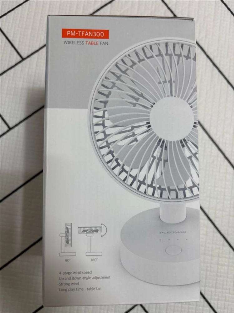 무선 탁상용 선풍기 이미지